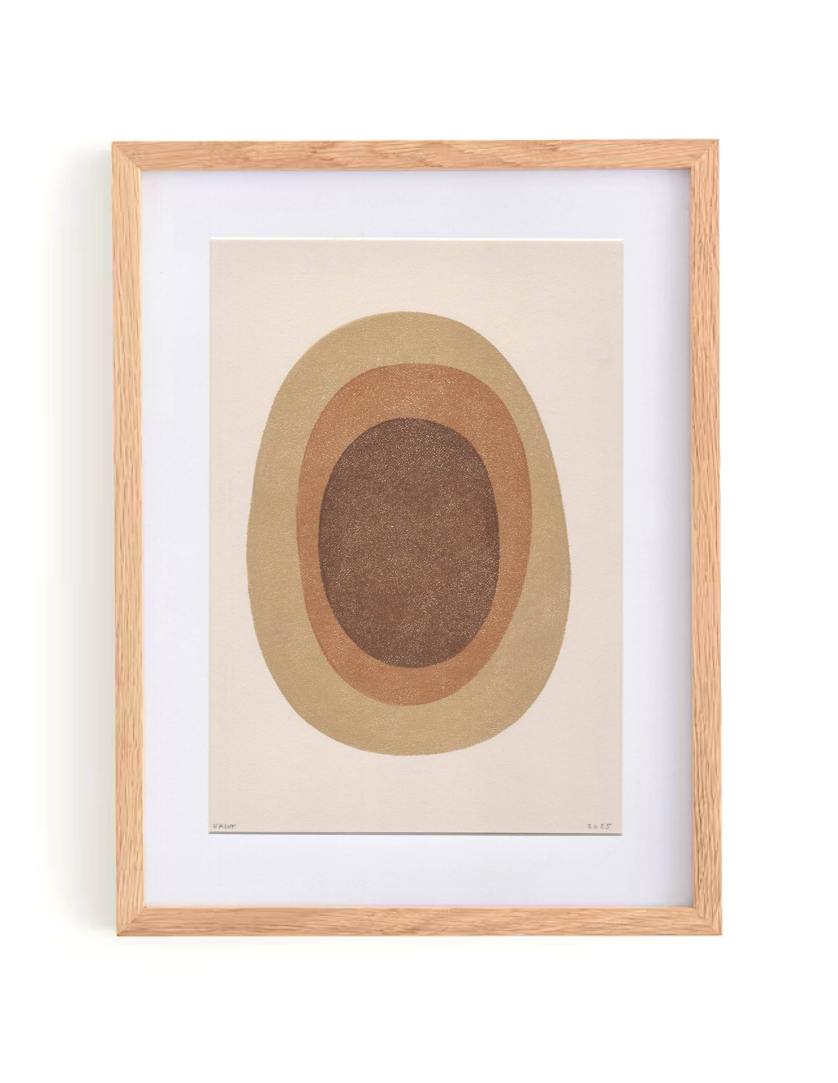 Abstract painting 30x40cm - painting B 248 signed Eawy