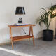 Beech wood coffee table, restored, Italy 50s