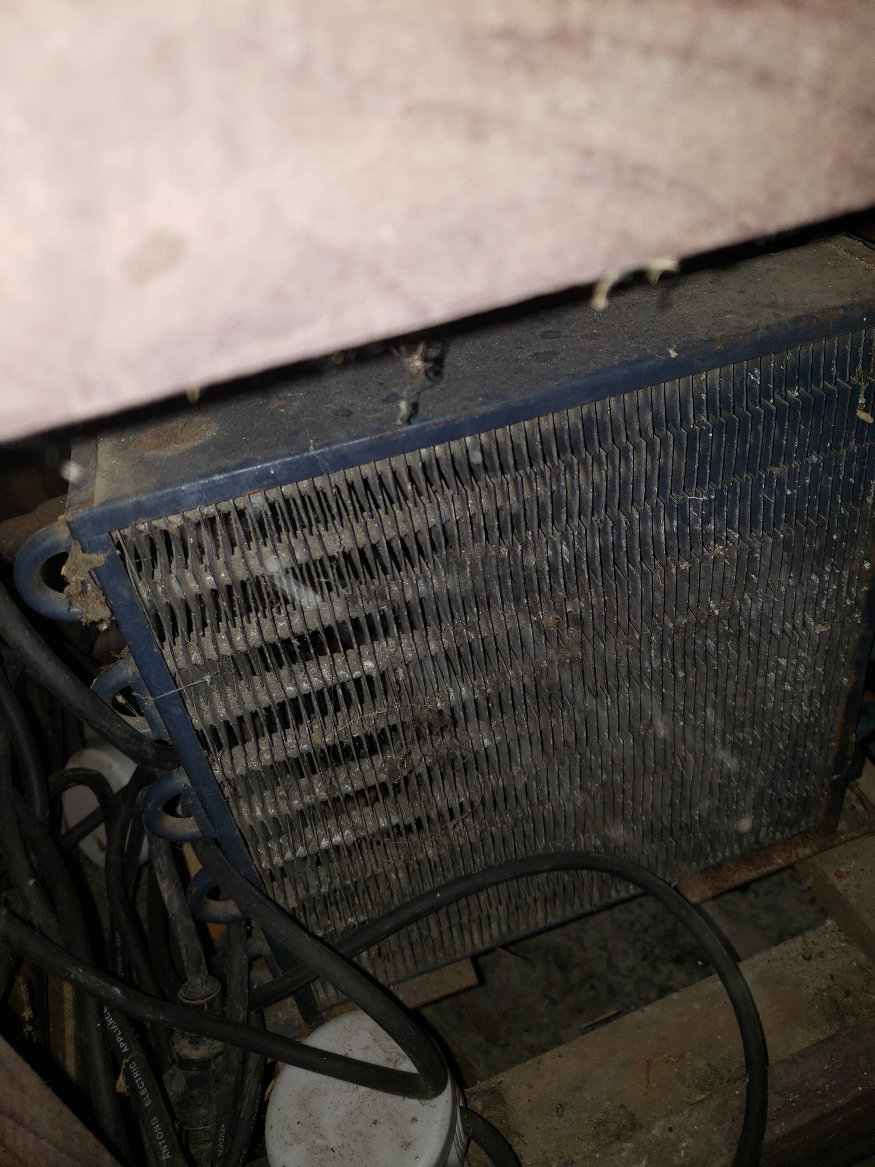 Old refrigerated cabinet