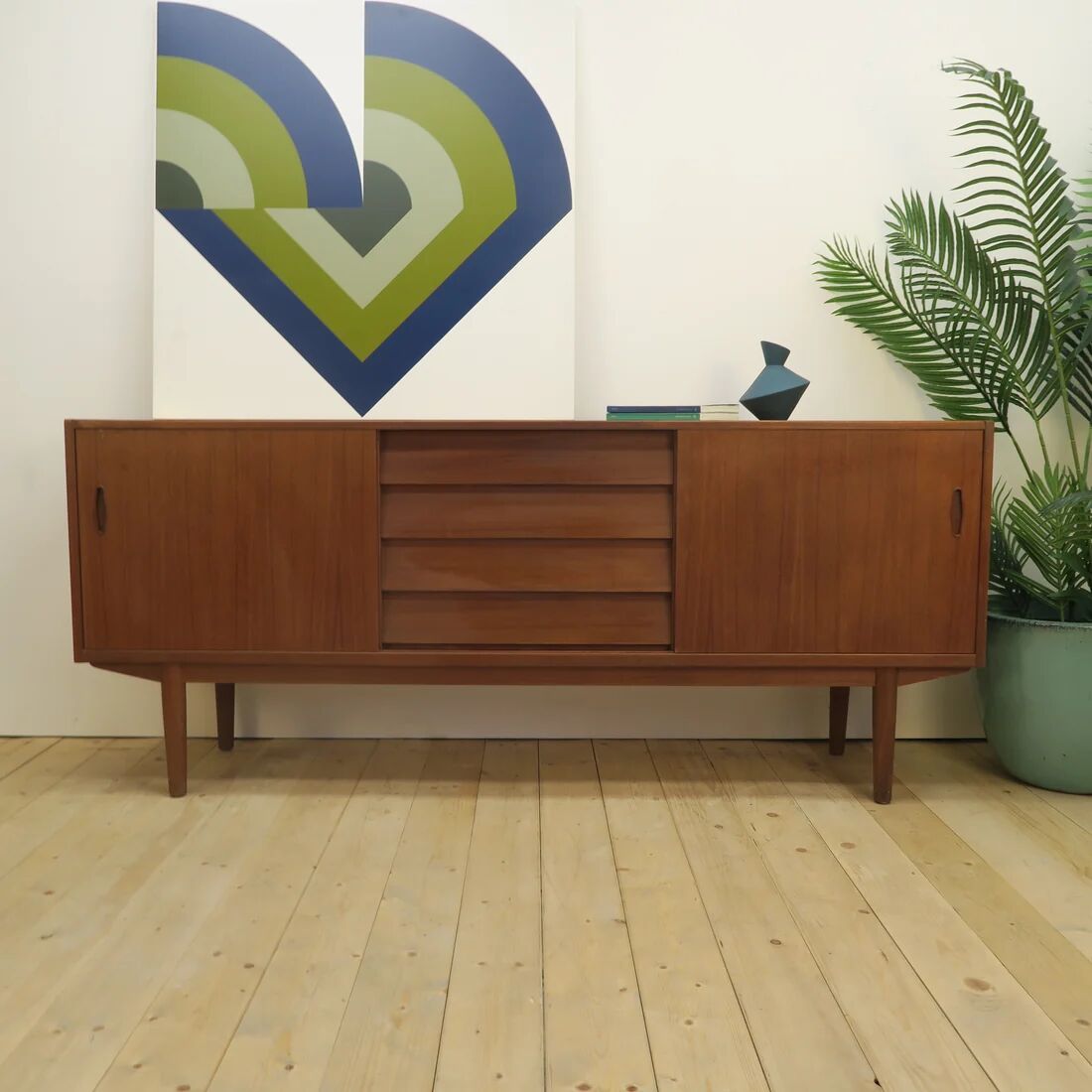 Enfilade "Trio" by Nils Jonsson for Troeds, teak, Sweden 1960
