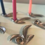 Tin candlesticks
