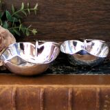 Small silver-plated apple bowls / Trinket dish