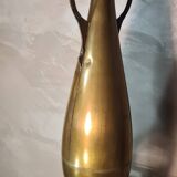 large brass vase empire style art nouveau 1880 to 1910, 60x20 beautiful condition for its age