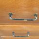 Vintage gilded oak chest of drawers