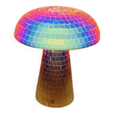 Lampe champignon mosaïque multicolore