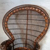 Emmanuelle rattan armchair Kok Maison 1970