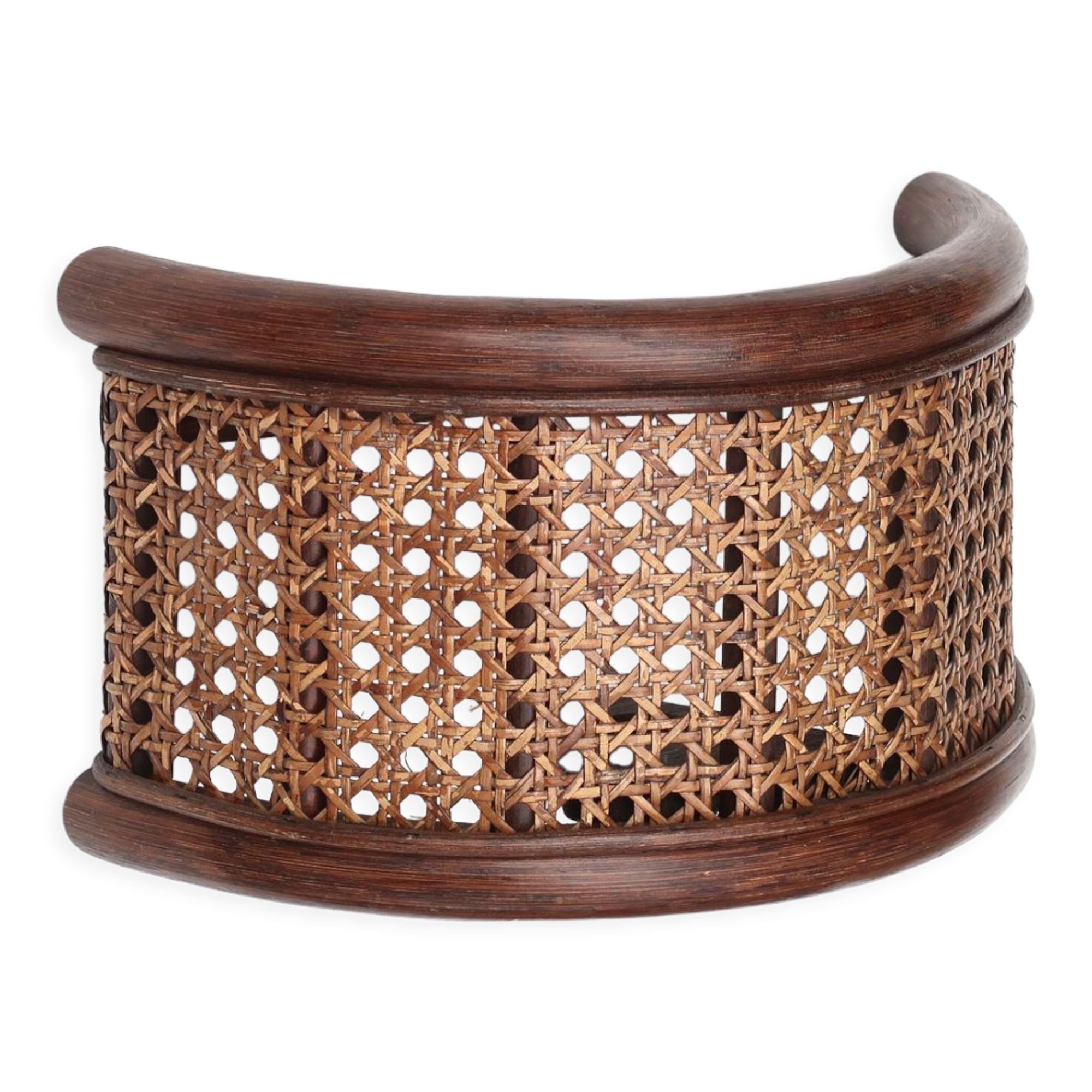 Rattan and cane wall lamp, 60s