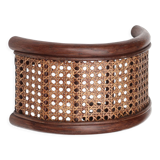 Rattan and cane wall lamp, 60s