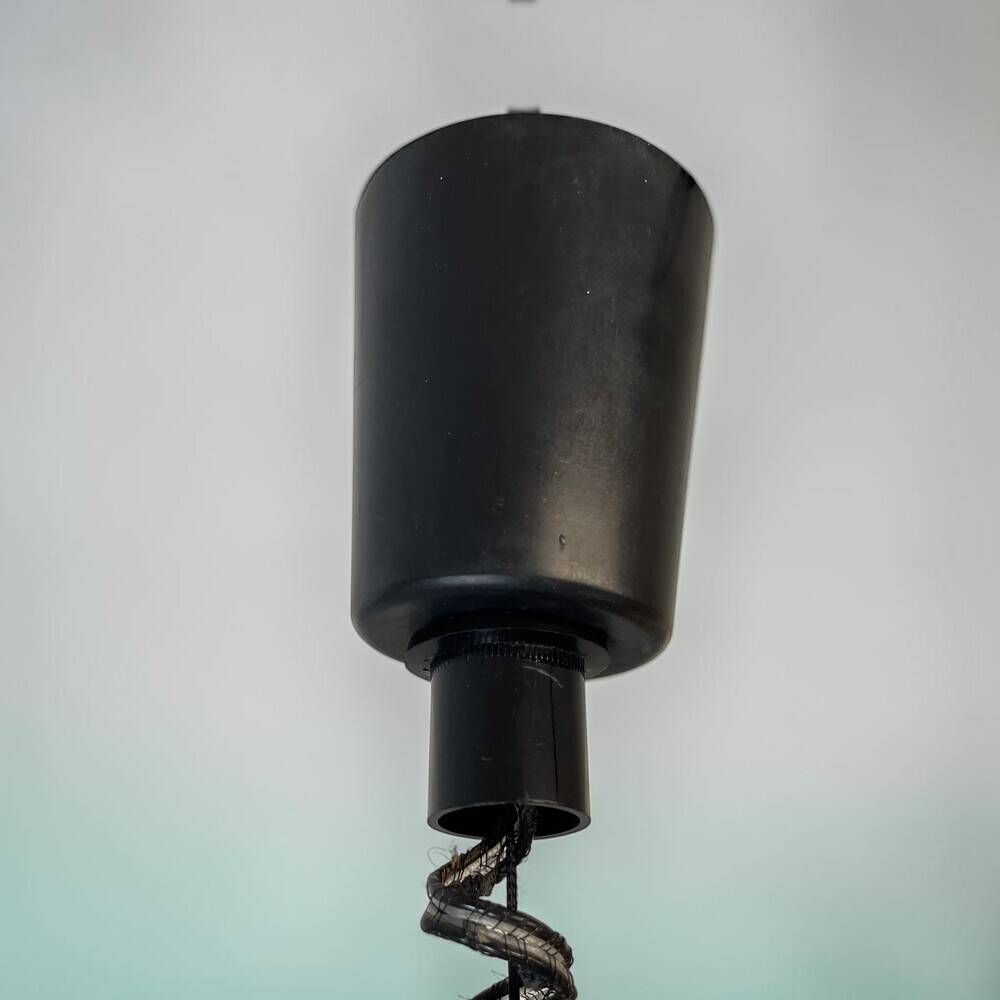 Mid Century white glass pull down  pendant lamp