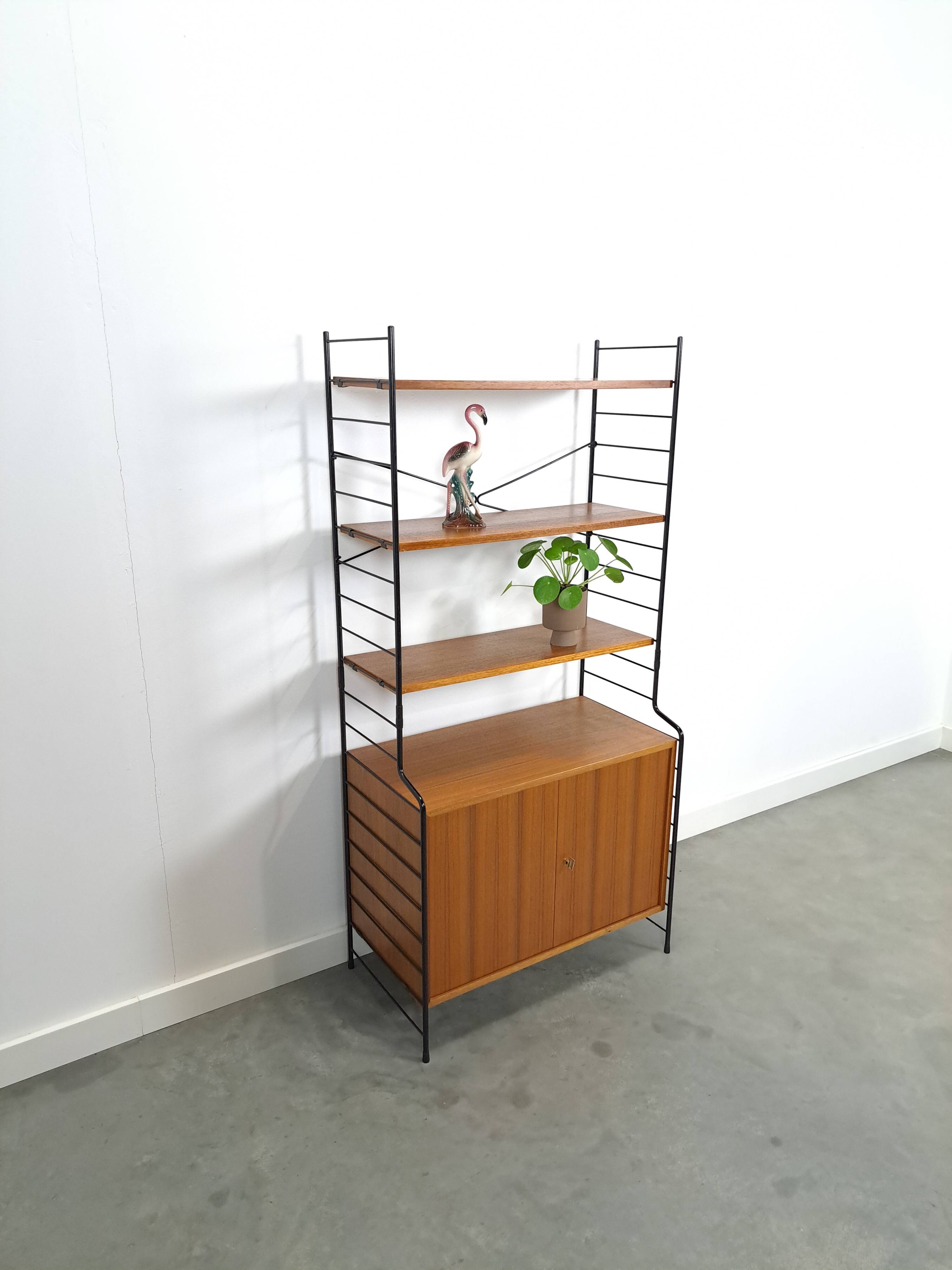 WHB teak design modulaire kast met drie planken