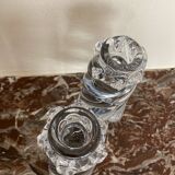 Pair of "Aladin" candlesticks in Baccarat crystal