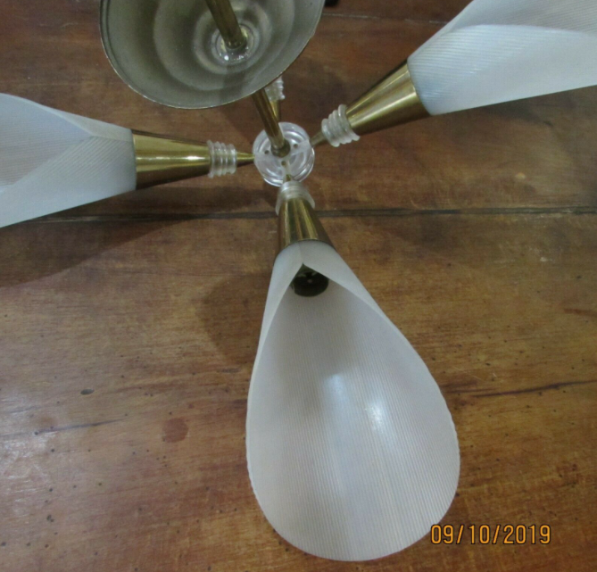 Vintage chandelier 50'-60' 4 branches
