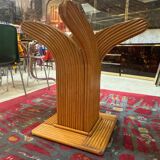 Large rattan table by Maurizio Mariani