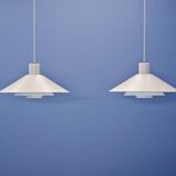 Set of 2 Danish hanging lamps 'Trapez' by Christian Hvidt for Nordisk Solar, 1960s