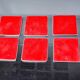 Set of 6 Brutalist Coasters by Garcia Marquez, Spain, 1970