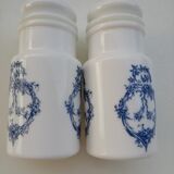 Pair of opaline jars