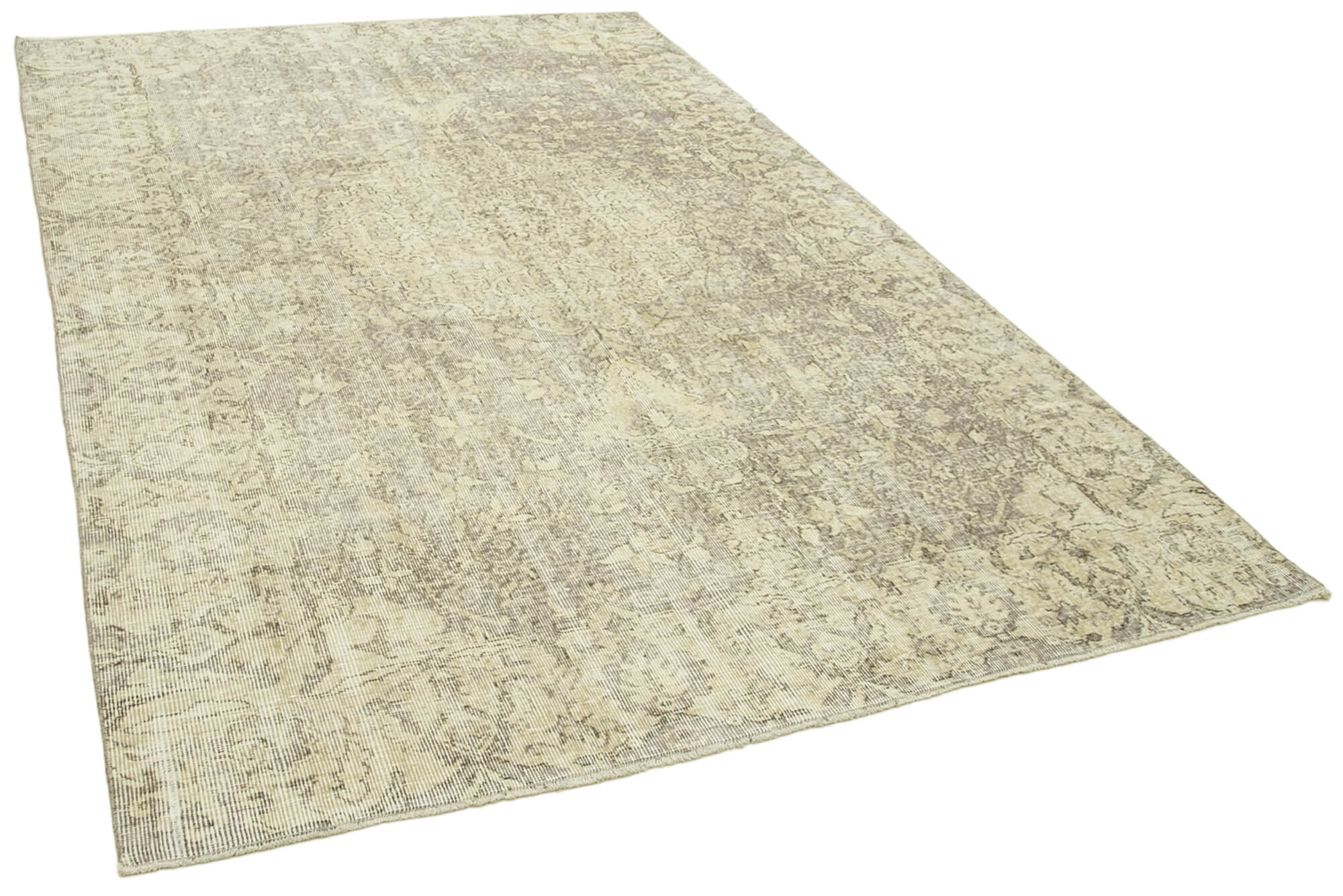 Handwoven Antique Anatolian Beige Rug 193 cm x 298 cm - 38951