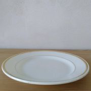 6 Vintage Moulin des Loups Gold-Edged Dinner Plates