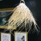 Decorative suspension hut wicker and raffia Morocco