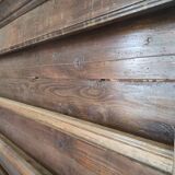 Wall dresser shelf for rustic wooden collection plates (fir and oak)