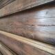 Wall dresser shelf for rustic wooden collection plates (fir and oak)