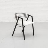 Ensemble de chaises de salle à manger postmodernes des années 1980