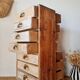 Petit meuble d'atelier vintage à tiroirs