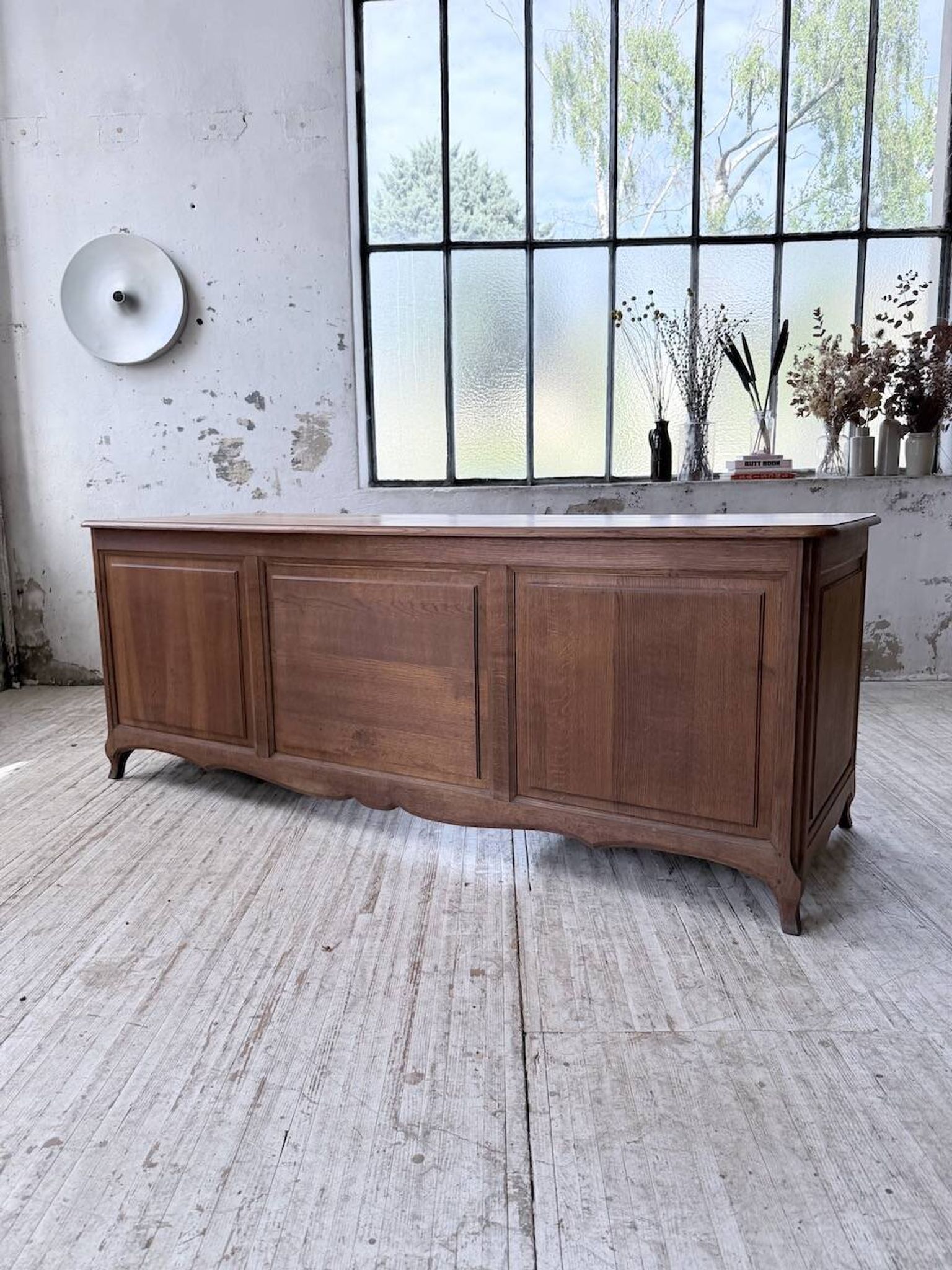 Oak desk or counter 1960