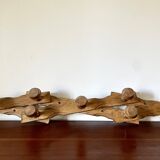 Accordion coat rack wood 1970