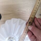 Vintage origami glass globe pendant light