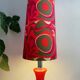 Large retro 70s opaline lamp