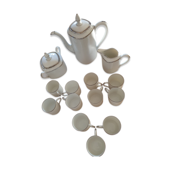 Porcelain coffee service of limoges