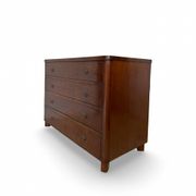 Commode en noyer burl art déco italien, années 1850.