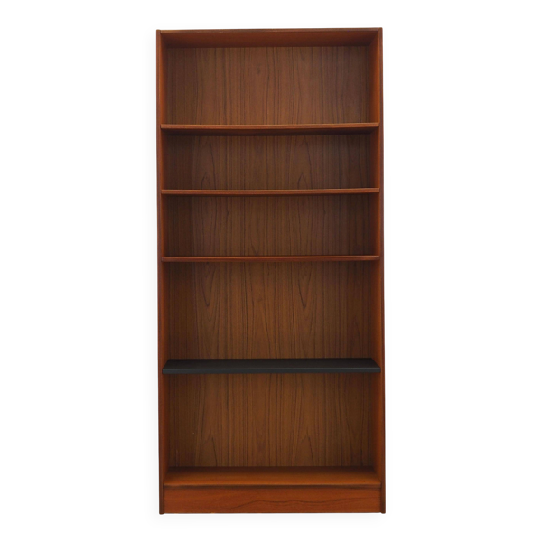 Bibliothèque en teck, design danois, années 1970, fabriquée au Danemark