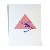 Lithographie originale signée et numérotée au crayon Brossa Joan Poema visual 25 1989