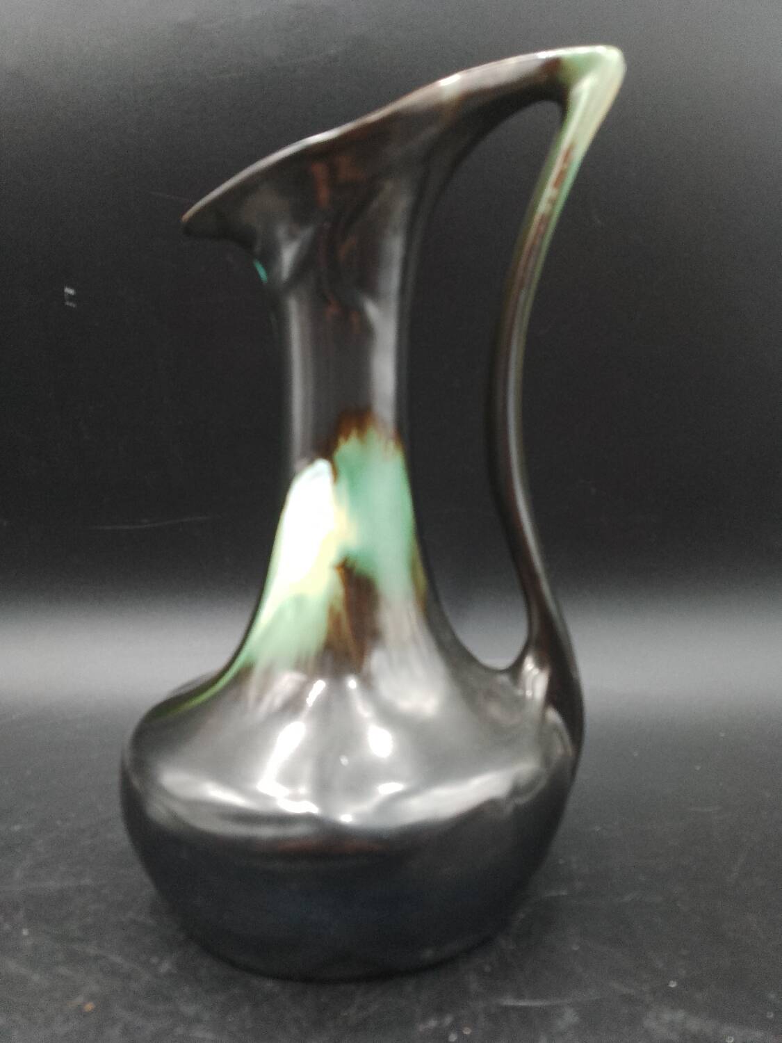 Vase, ceramic soliflore Thulin Belgium, 1920