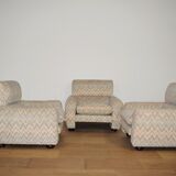 Missoni armchairs, 1970s, set of 3