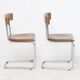 Bauhaus tubular design chairs, pair