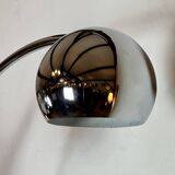 Vintage 70'S Italian lily of the valley floor lamp in chromed metal
