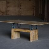 Mid-century rectangular marble coffee table, made in Italy, 1970s.