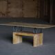 Mid-century rectangular marble coffee table, made in Italy, 1970s.