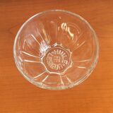 Old glass bowl Huile Lesieur