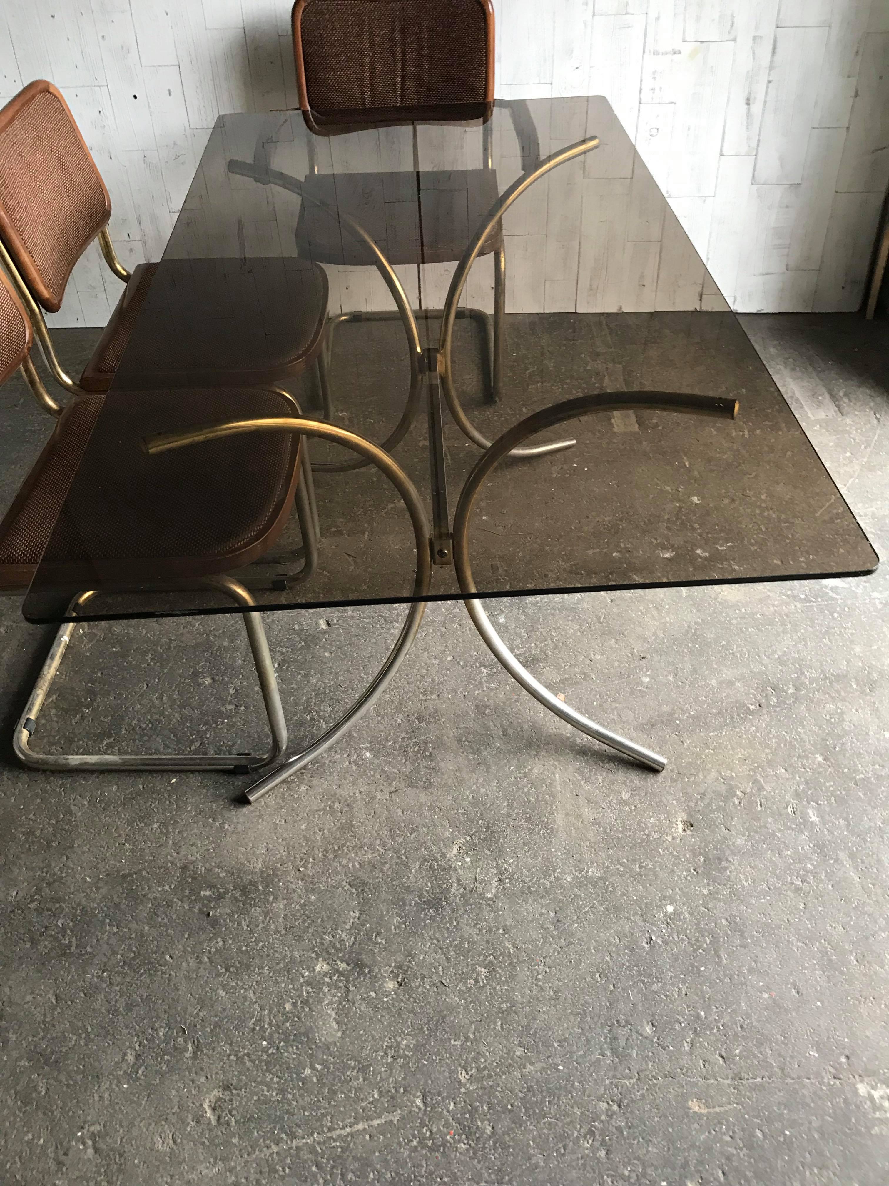Ensemble table et chaise Cesca de Marcel Breuer