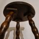 Tabouret tripode pieds torsadés XIXème siècle