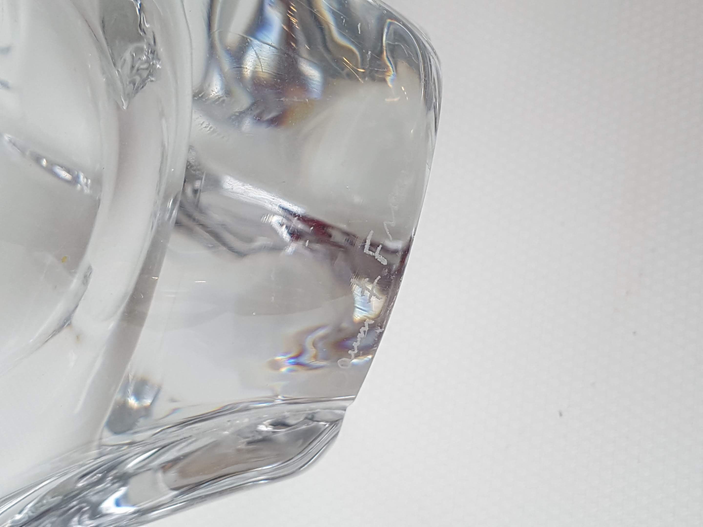 Daum France crystal ashtray