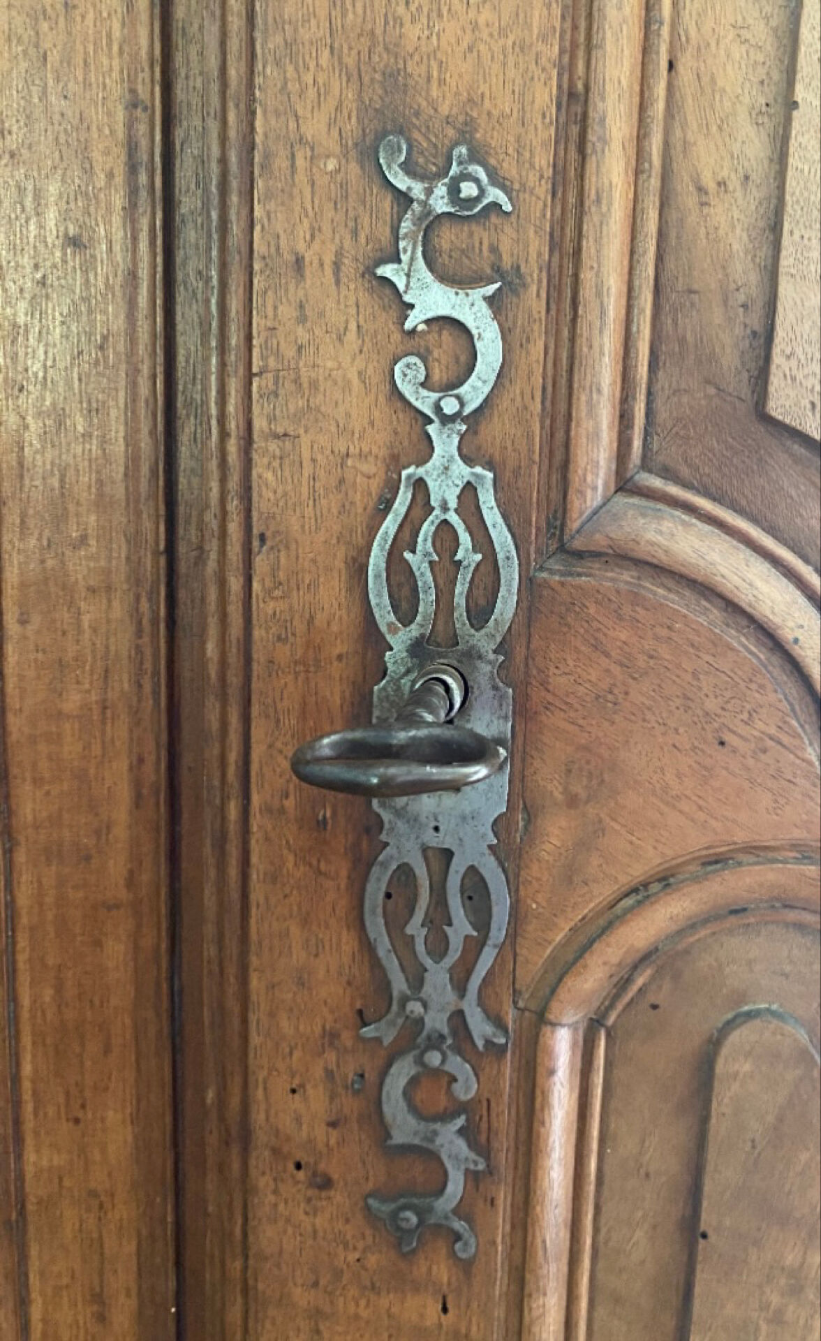 Authentic Bressane Antique Wardrobe in Solid Wood