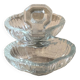 Old glass salt and pepper shaker