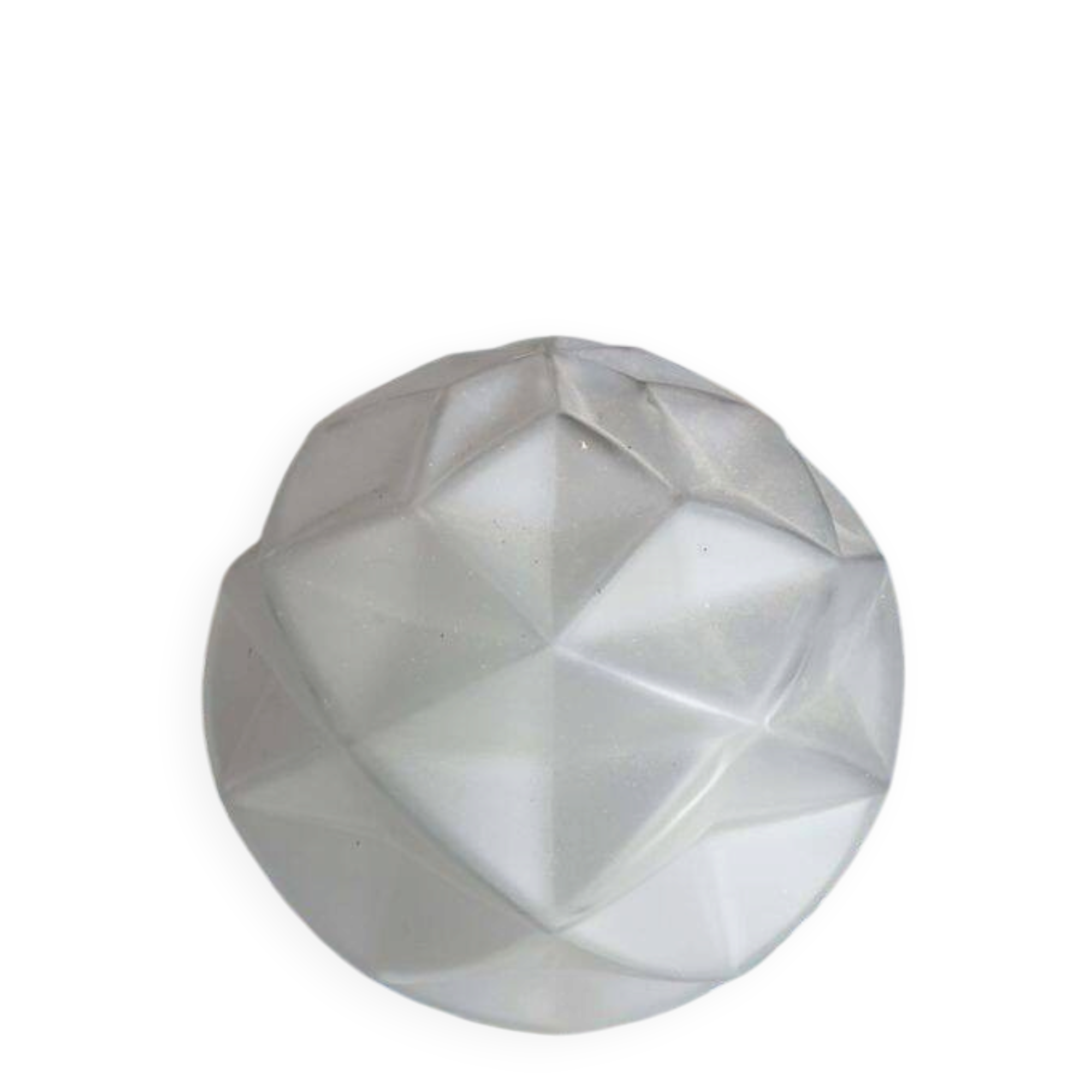 Vintage frosted glass Art Deco suspension globe