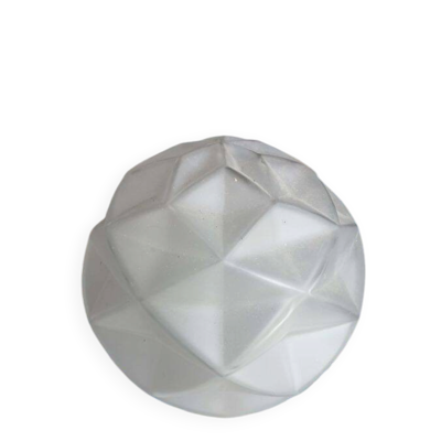 Globe art deco-suspension en verre depoli vintage
