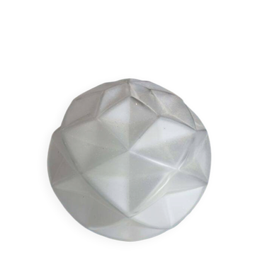 Globe art deco-suspension en verre depoli vintage